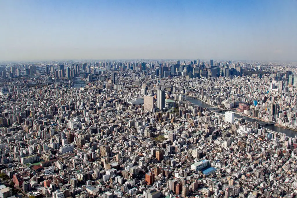 Utsikten från Tokyo Skytree