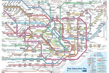 Tokyo Tunnelbane karta